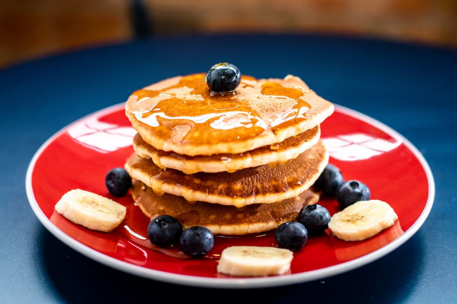 A+pancake+stack+that+Taylor+Price+will+surely+love.+Photo+Courtesy+of+%40nikldn+via+Unsplash.