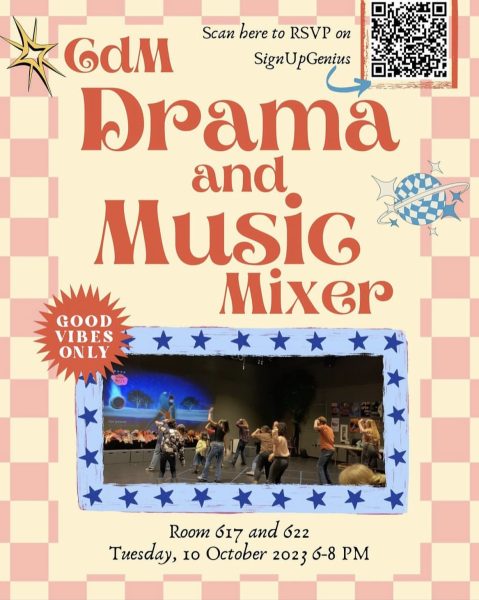 Drama and Music Mixer flyer. Photo courtesy of @cdmhstheatrebybapa on Instagram.