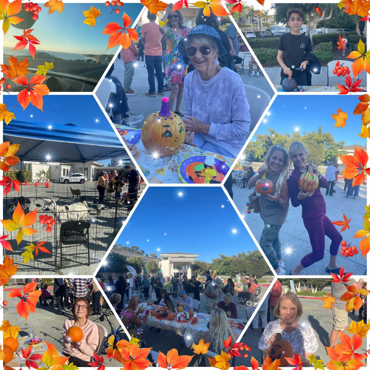 The community enjoying their time at the fall-themed festival.Photo Courtesy of Sophia Aghakhani, edited on PicsArt